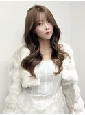 韓国風/レイヤーカット/顔周り/顔まわり/髪質改善/ベージュ