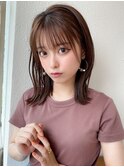 【NEW OPEN】小顔前髪あり後れ毛サイドバングメルティカラー