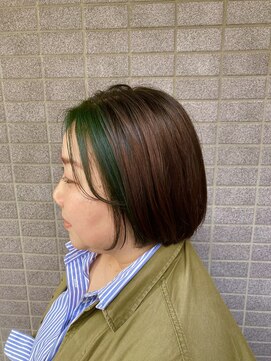 フェイスフレーミング×グリーン