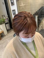 フリック 京都河原町店(FLICK)&nbsp;オレンジカラー/ハイライト/ショート/学割U24/京都/河原町