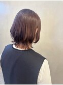 【shima】ナチュラルピンクベージュ/伸ばしかけスタイル/