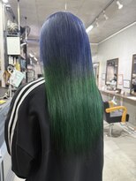 ダンク(DUNK)&nbsp;ネイビー×グリーングラデーション