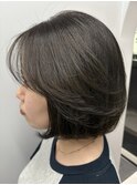 【美髪カラー】ワンカールアンニュイボブ×ダークグレージュ