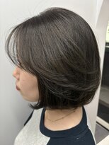 エン(en)&nbsp;【美髪カラー】ワンカールアンニュイボブ×ダークグレージュ