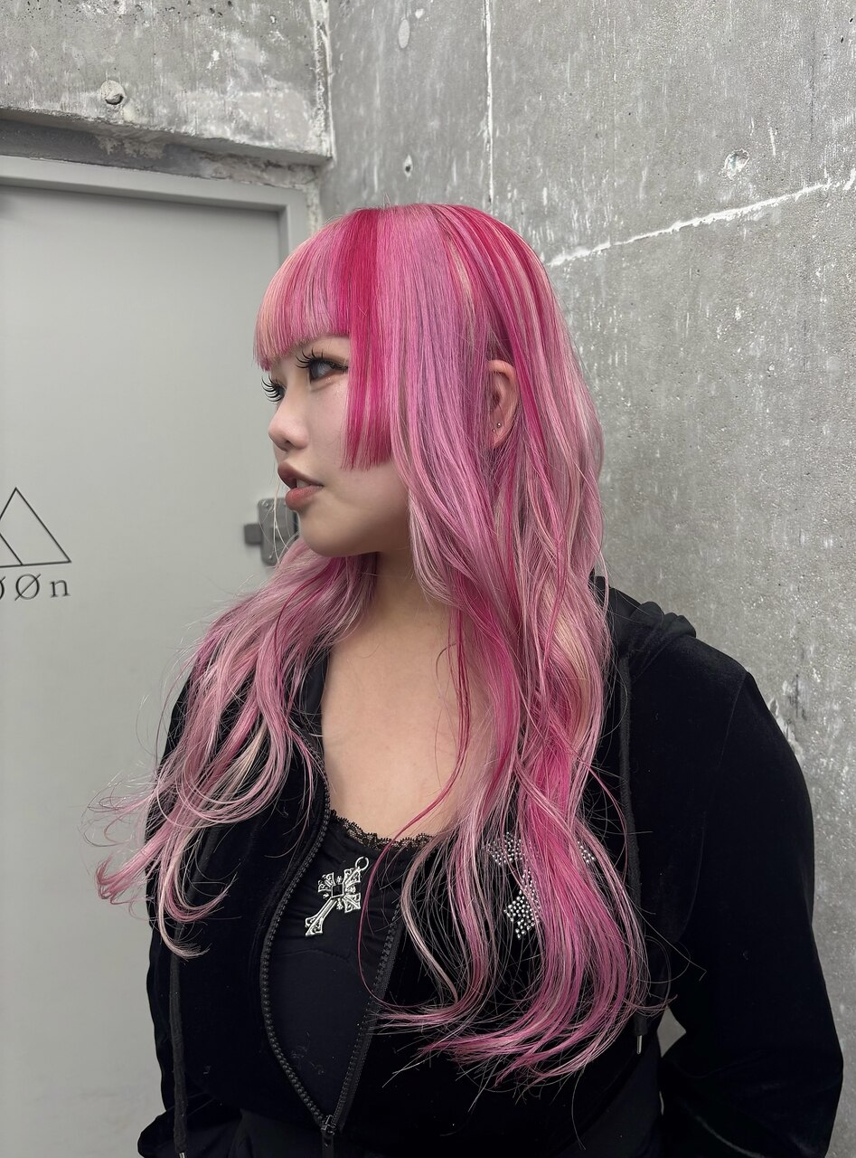 ピンクミックスデザイン：L270121257｜オーン 渋谷(OOn)のヘアスタイル