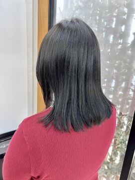 ビューティー サロン カワチ 中庄団地本店(Beauty Salon KAWACHI) ブラック×サイドレイヤー