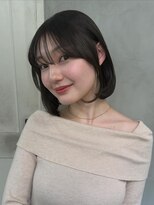 ロリム(RorriM)&nbsp;韓国ボブ タンバルモリボブ グレージュ オリーブグレージュ 暗髪