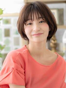 カバーヘア ブリス 北浦和(COVER HAIR bliss) 小顔ショート/チョコレートブラウン/丸みショート/小顔カットg