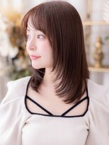 カバーヘア ブリス 北浦和(COVER HAIR bliss)&nbsp;顔周りカット小顔ミディアムレイヤーウルフh4北浦和20代30代40代