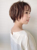 カバーヘア ブリス 志木南口駅前店(COVER HAIR bliss)&nbsp;ふんわりショートボブ/ココアベージュ/春/ブリーチなしp志木