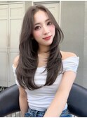 韓国レイヤー×グレージュカラー