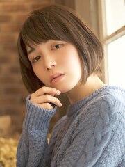 前下がり大人ボブ☆シルエットが美しく決まるオススメスタイル♪