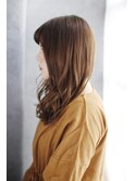 小顔セミウェットウェーブハイライトカラー美髪オリーブカラー95