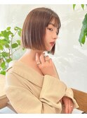 髪質改善切りっぱなしお洒落ボブ
