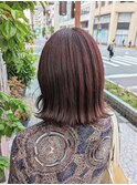 #ピンクブラウン#モテ髪#秋色#ブリーチなし#イルミナカラー