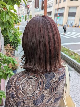 ボアップ 京橋店(boappu) #ピンクブラウン#モテ髪#秋色#ブリーチなし#イルミナカラー