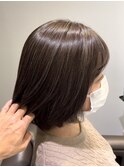 【脱白髪染めハイライト】コントラストの効いたショート/平尾