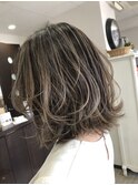 ボブ×バレイヤージュ