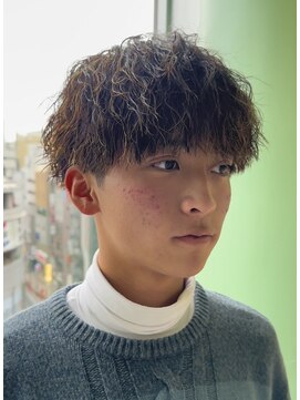 サロン ド ロイ(Salon de Roi) 六甲メンズパーマツイストスパイラル眉毛学割スパイラルパーマ