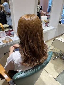ポイントファイブバイソレイユ 藤沢店(.5 by SOLEIL) ブリーチなしの明るいベージュカラー!