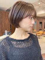 ビュートリアム 南青山(BEAUTRIUM)&nbsp;大人可愛い長めの丸みショートボブ　ショートヘア　表参道青山