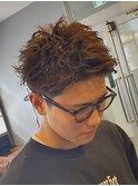新潟ツイストスパイラル　新潟メンズパーマ　マッシュパーマ