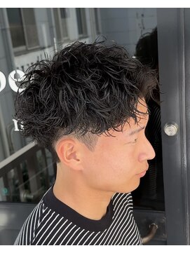 ビカムメンズヘアー 栄店(become men's hair) 刈り上げスパイキーショートツイストスパイラルパーマ無造作短髪