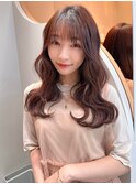 仙台髪質改善縮毛矯正韓国レイヤーカット前髪縮毛矯正暗めカラー