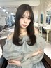 【選べるヘアオイル付】カット+カラー+髪質改善パールプラチナトリートメント