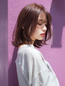 アルトリスト(Altruist Aging×HAIR&SPA) ☆ダークパープルナチュラルショートミルクブラウン髪質改善ボブ