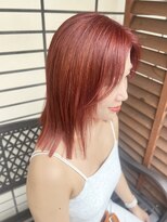 ヘアサロン エフ 渋谷(F)&nbsp;#ブラッドオレンジ#オレンジカラー
