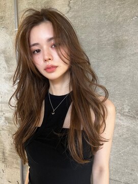 サイン 表参道(SIGN) 韓国ヘアーハッシュカットレイヤーカットグレージュブリーチ無し