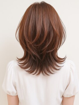 アンドヘアサロン(AND hair salon) 絶壁解消/ミディアムウルフレイヤー/くびれセミディ/くびれヘア