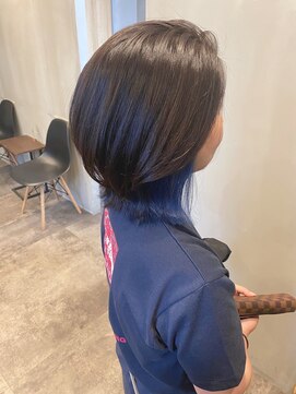 フレーム なんば店(FRAME) レイヤーボブ×ブルー