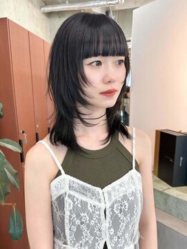 ノエ(noe) くびれヘア/アプリコットオレンジ/ハイライトカラー/栄c186