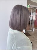 脱白髪染めホワイトラベンダー_ダブルカラー_エフェクトブリーチ