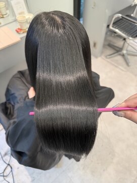 黒髪/髪質改善トリートメント/艶髪