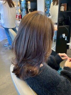 ディフィーノ 青山(DIFINO) レイヤーロング/ショコラブラウン/艶髪