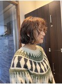 ミニボブ×ニュアンスパーマ