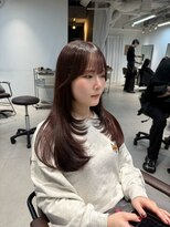 ザシェノンウメダ(THA CHAINON UMEDA) イメチェン/ピンクベージュ/アンブレラカラー/前髪/心斎橋