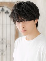 メンズヘア ビーセカンド 草加店(MENS HAIR B-2)&nbsp;20代30代ダークアッシュ重めダウンバング大人メンズカットT草加