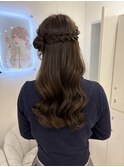 ブリーチなしカラー/ヘアアレンジ/ヘアセット/福岡/10代20代30代