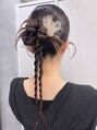 アグ ヘアー フローラ 草津店(Agu hair flola)&nbsp;カチモリ系タイトアレンジ