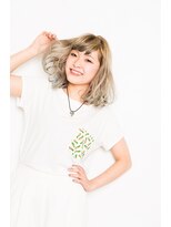 ビードロ 下北沢 ふんわりミディ☆ハイトーンアッシュ 【ビードロ下北沢店】