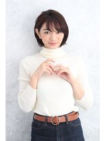 パティオンツー(PATIONN2)&nbsp;外ハネで遊び心をプラス！ナチュラルブラウンショート表参道青山