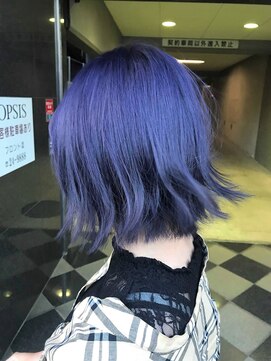 ヘアアンドメイク オプシス(Hair&Make OPSIS) ダブルカラーで作る!透明感が抜群な”ブルーバイオレット”♪
