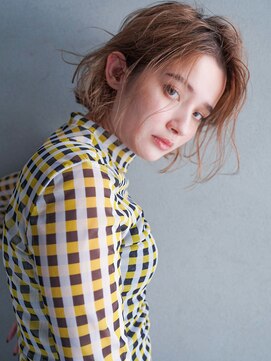 カンナ(Canna) Aラインボブ/ハイトーンパーマ/カーキグレージュ/髪質改善/30代