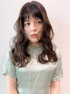 アイティー バイ アルバム 中野店(IT by ALBUM) ゆるウェーブ_くびれヘアビタミンカラーメルティカラー_8912