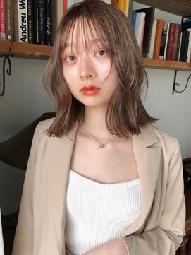 サイン 表参道(SIGN) ザクザクレイヤーカット巻き方簡単ミディアムロング韓国表参道