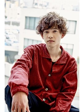 クレスト 近江八幡店(CREST) マッシュツーブロックメンズパーママッシュウルフメンズカット